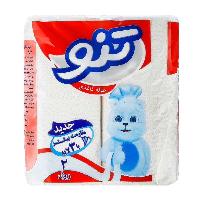 دستمال حوله کاغذی تنو 3لایه 2 رول