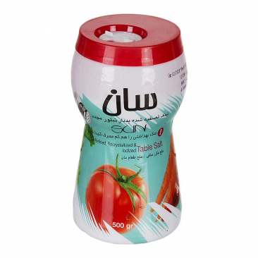 نمک ید دار قوطی  سان 500 گرم