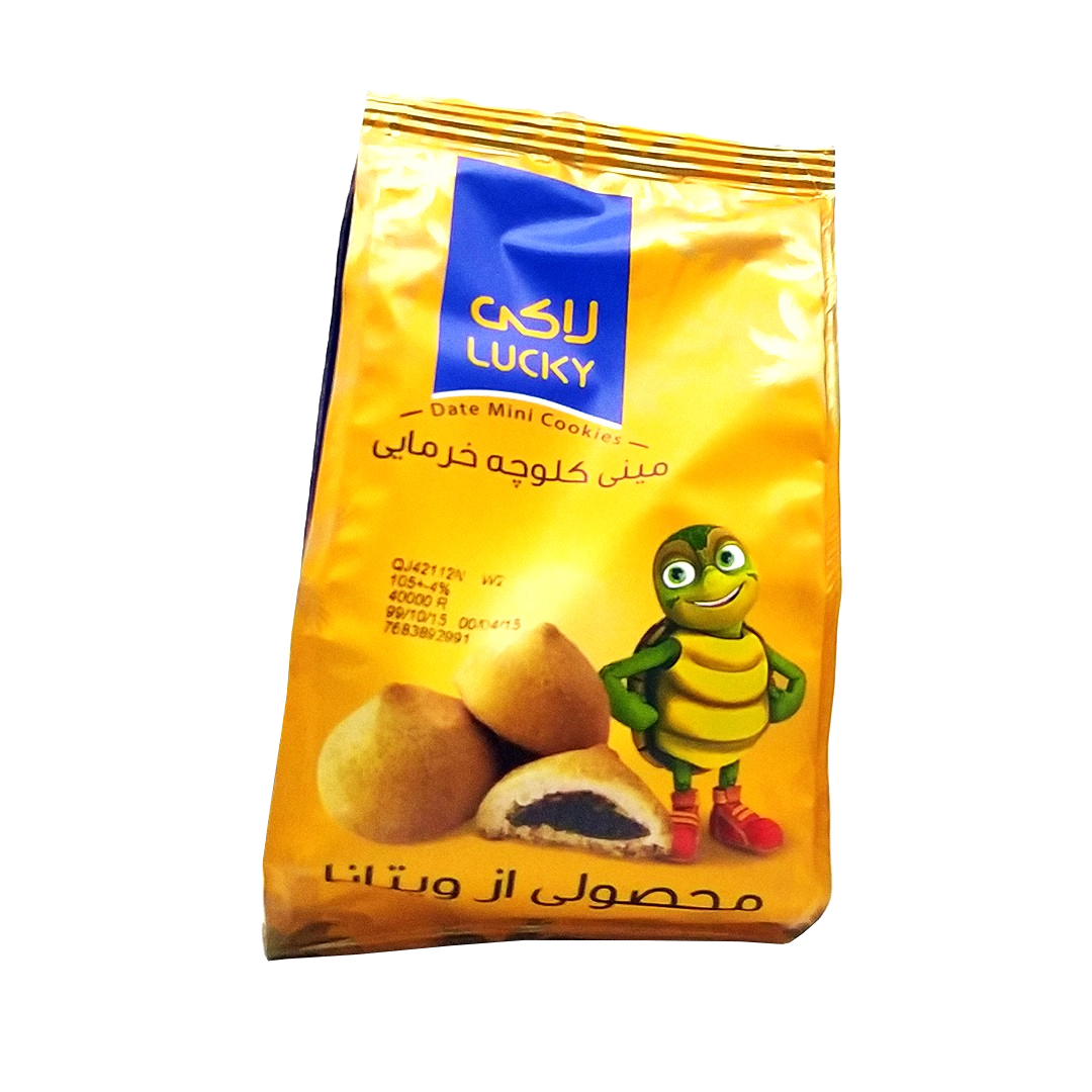 مینی کلوچه خرمایی 105 گرمی لاکی