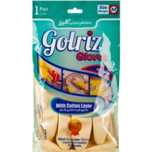 دستکش ظرفشویی بلند گلریز سایز متوسط