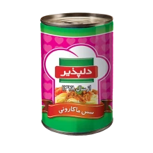 کنسرو مایه ماکارونی دلپذیر 400 گرم