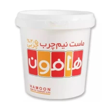 ماست نیم چرب سطلی 1000گرمی هامون