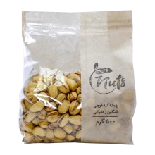 پسته کله قوچی نمکین زعفرانی500گرمی اوشان