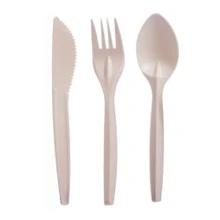 قاشق چنگال کارد گیاهی یکبار مصرف 12تایی