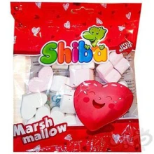 مارشمالو طرح قلب 50گرمی شیبا