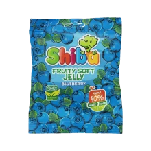 سافت جلی آبمیوه ای بلوبری شیبا 90 گرمی