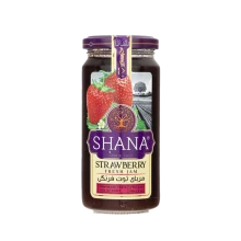 مربای توت فرنگی شیشه 830گرمی شانا
