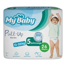 پوشک بچه شورتی  سایز 5 اکو4+22 مای بیبی