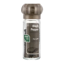 گریندر فلفل سیاه 40 گرم شیشه گرین فیلد