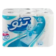 دستمال توالت3لایه 12 رول تنو